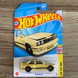 Hot Wheels 92 BMW M3 Hw 90s Hotwheels Beamer Yellow Car Mainline 2024 New